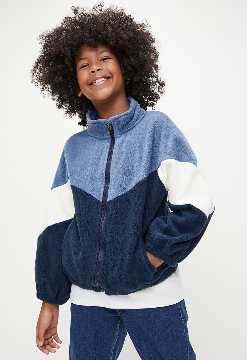 Pop Candy - Contrast teddy fleece jacket - multi