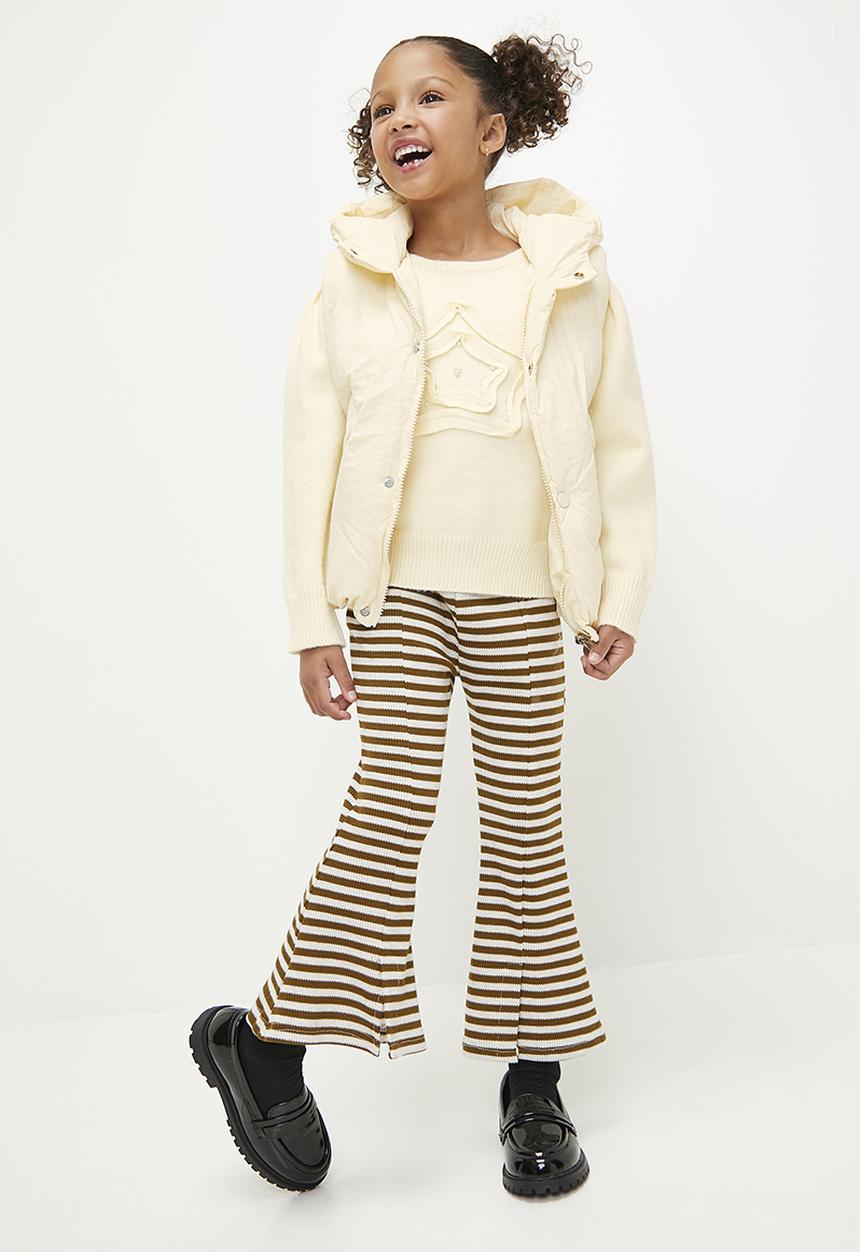 Pop Candy - Hooded gilet - white