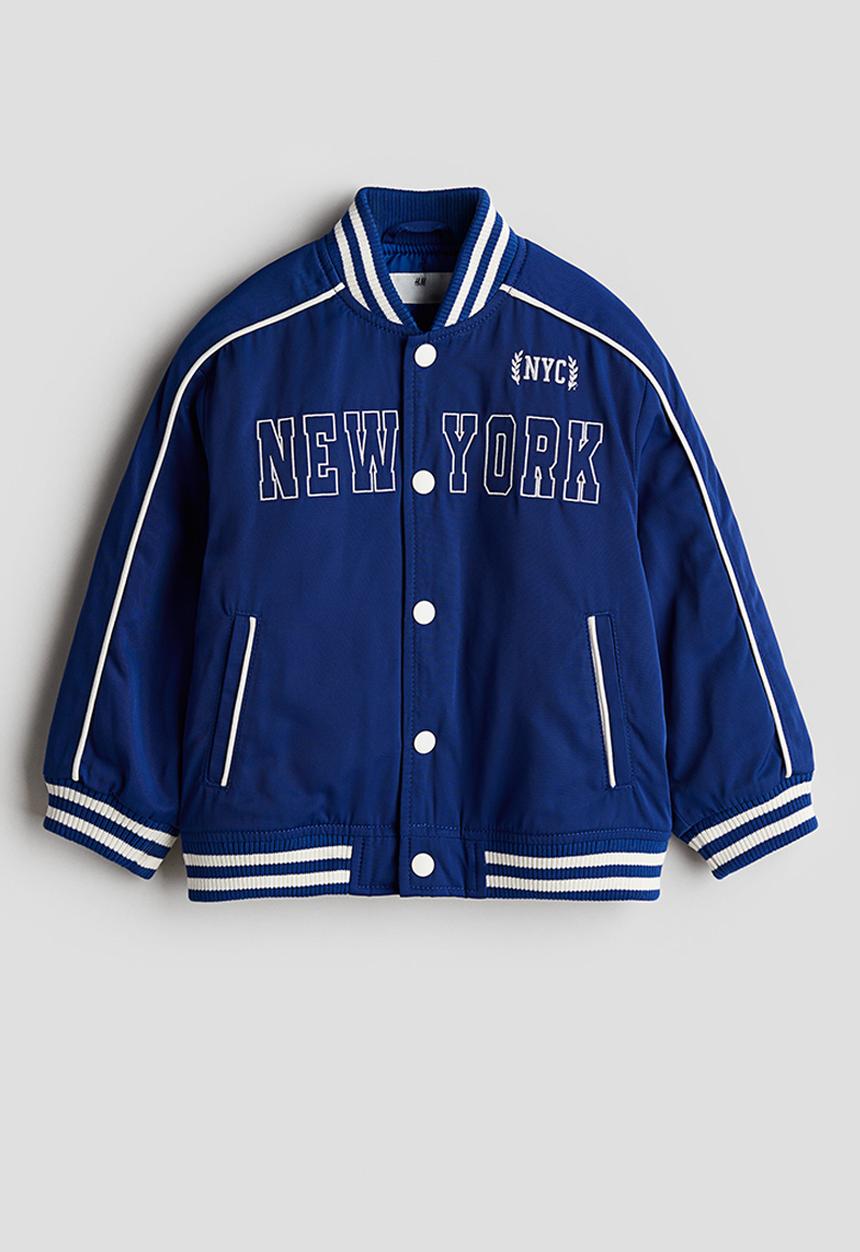 H&M - Padded baseball jacket - blue,multi