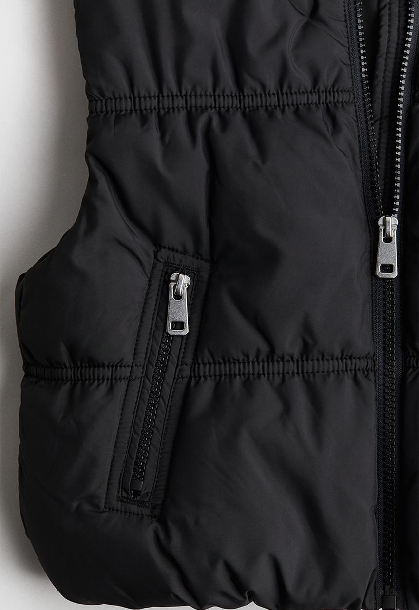 H&M - Puffer gilet - black