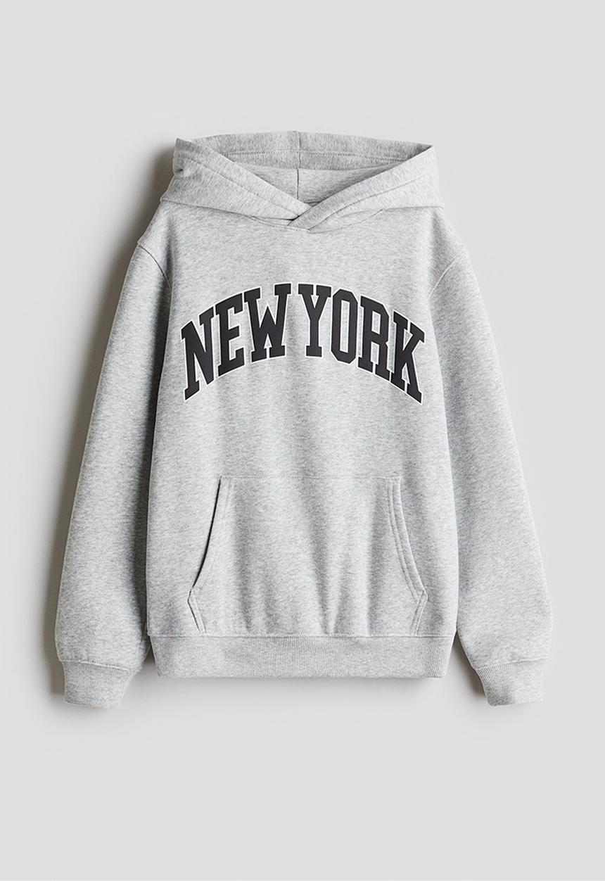 H&M - Hoodie - light grey/new york