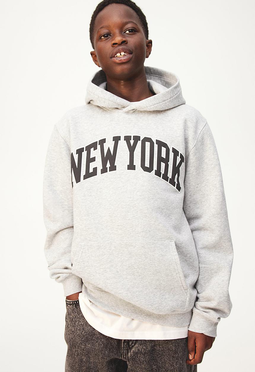 H&M - Hoodie - light grey/new york