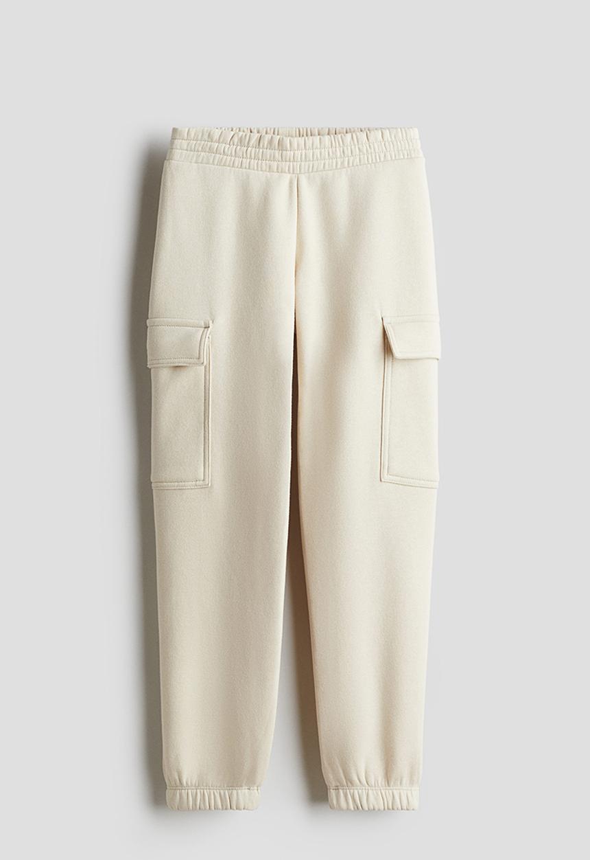 H&M - Cargo joggers - creme