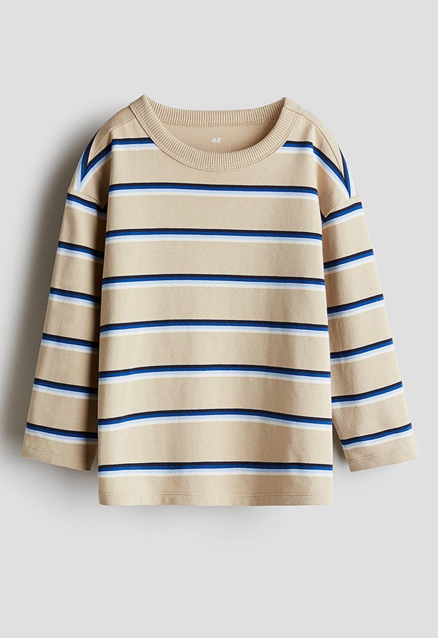 H&M - Long-sleeved t-shirt - beige,multi