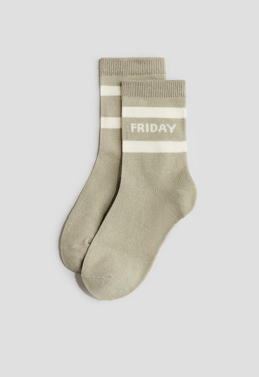H&M - 7-pack socks -  light khaki green/weekdays