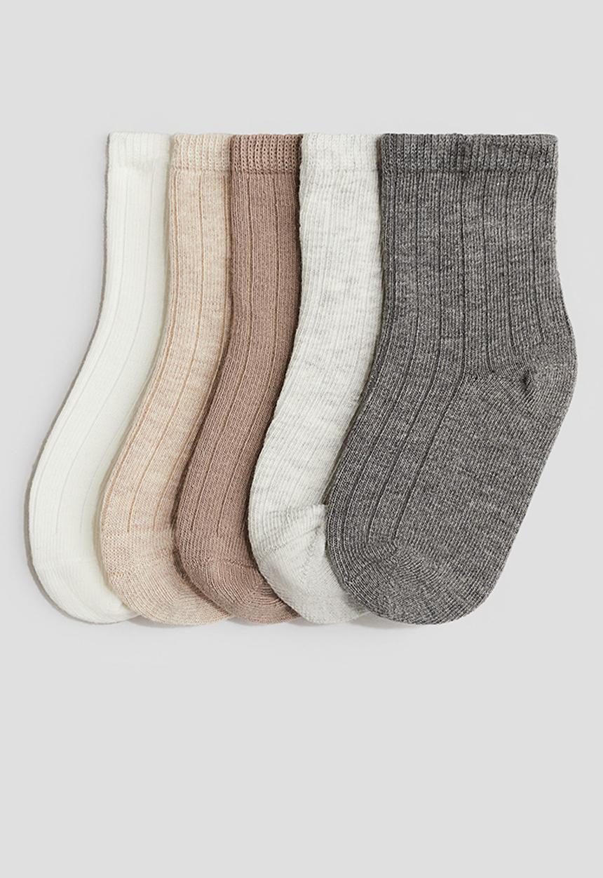 H&M - 5-Pack knitted socks - multi