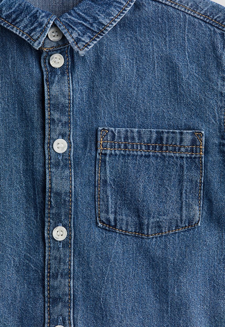 H&M - Denim shirt - denim blue