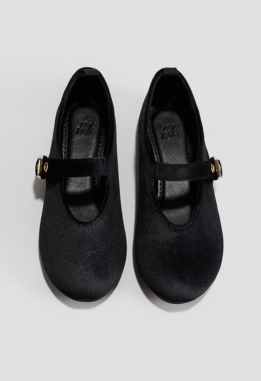 H&M - Mary jane ballet pumps - black