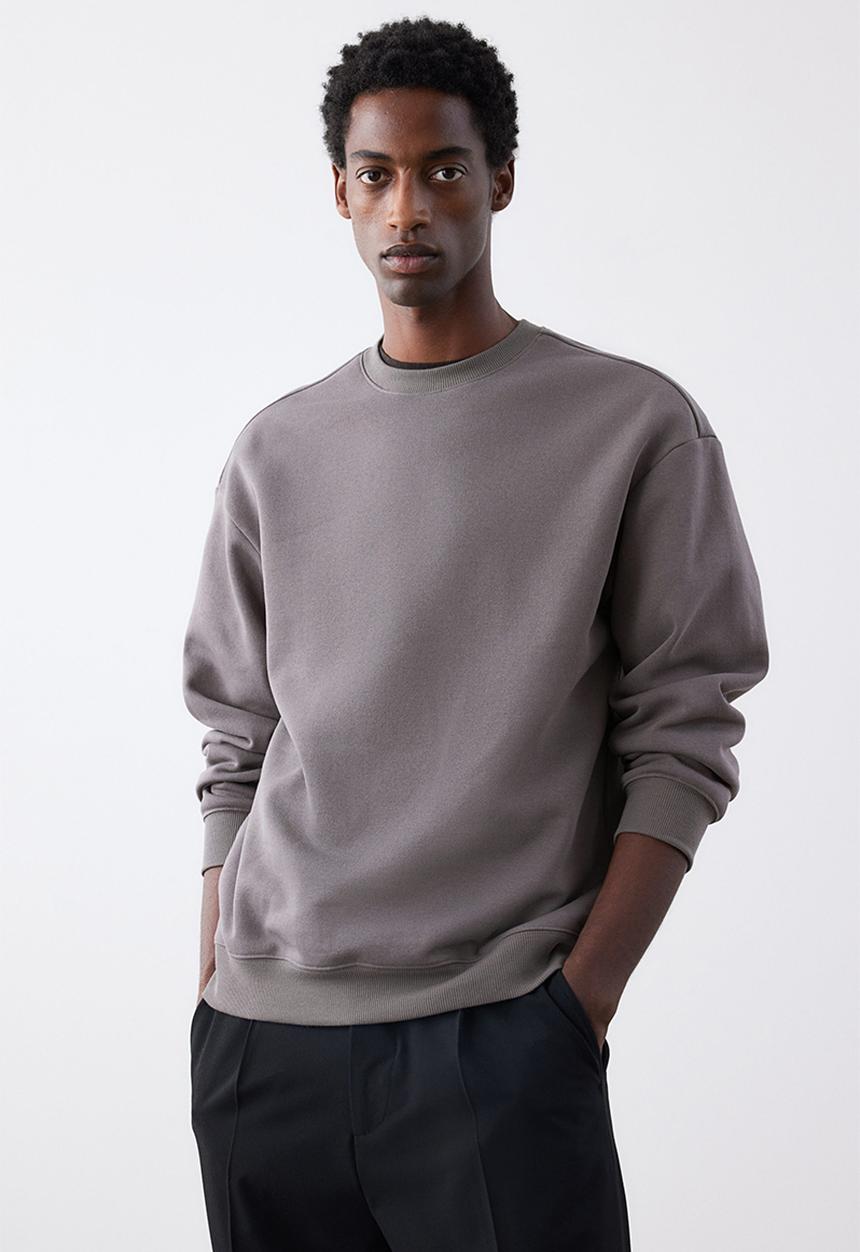 H&M - Loose fit sweatshirt - greige