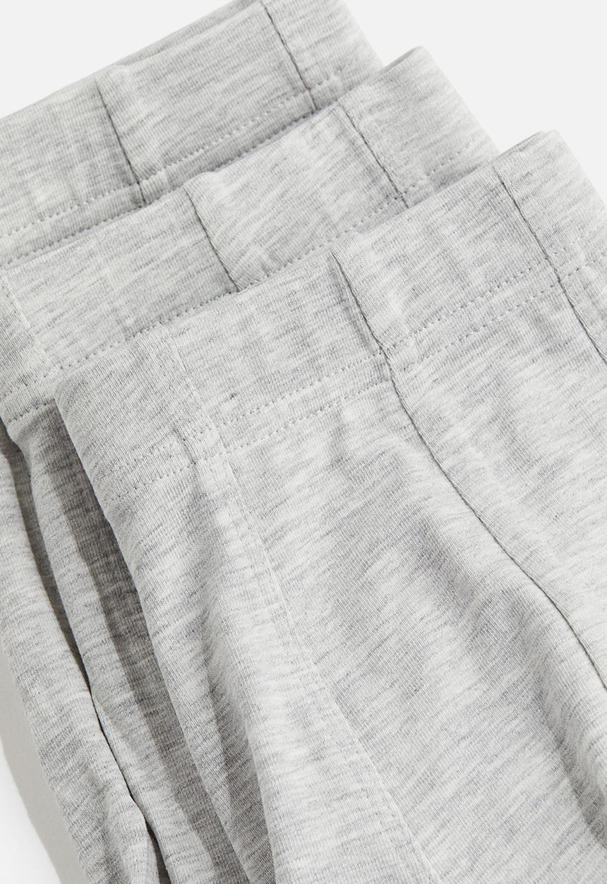 H&M - 3-Pack short cotton trunks - grey marl 