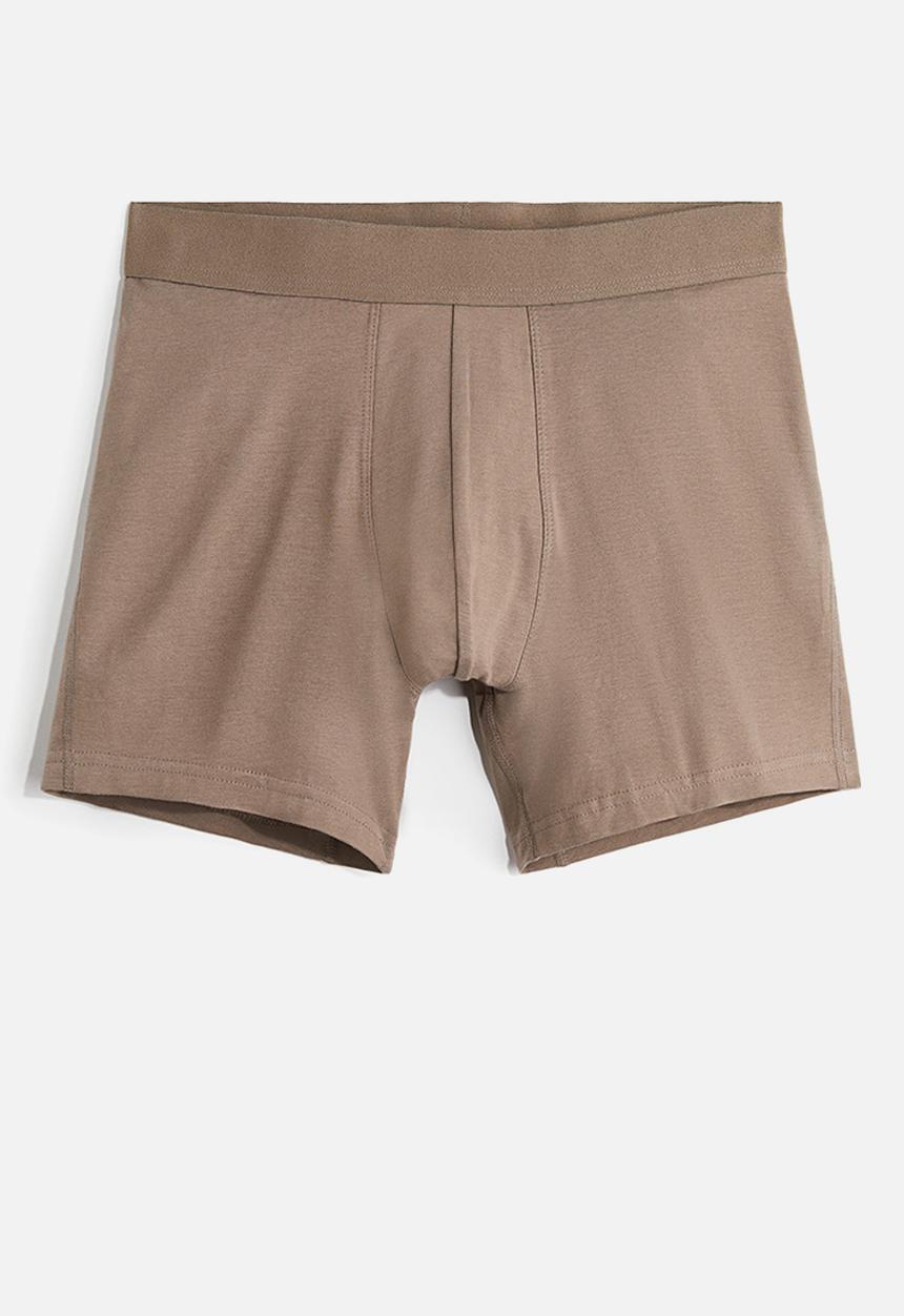 H&M - 3-Pack mid trunks lycra® xtra life™ - brown & dark beige