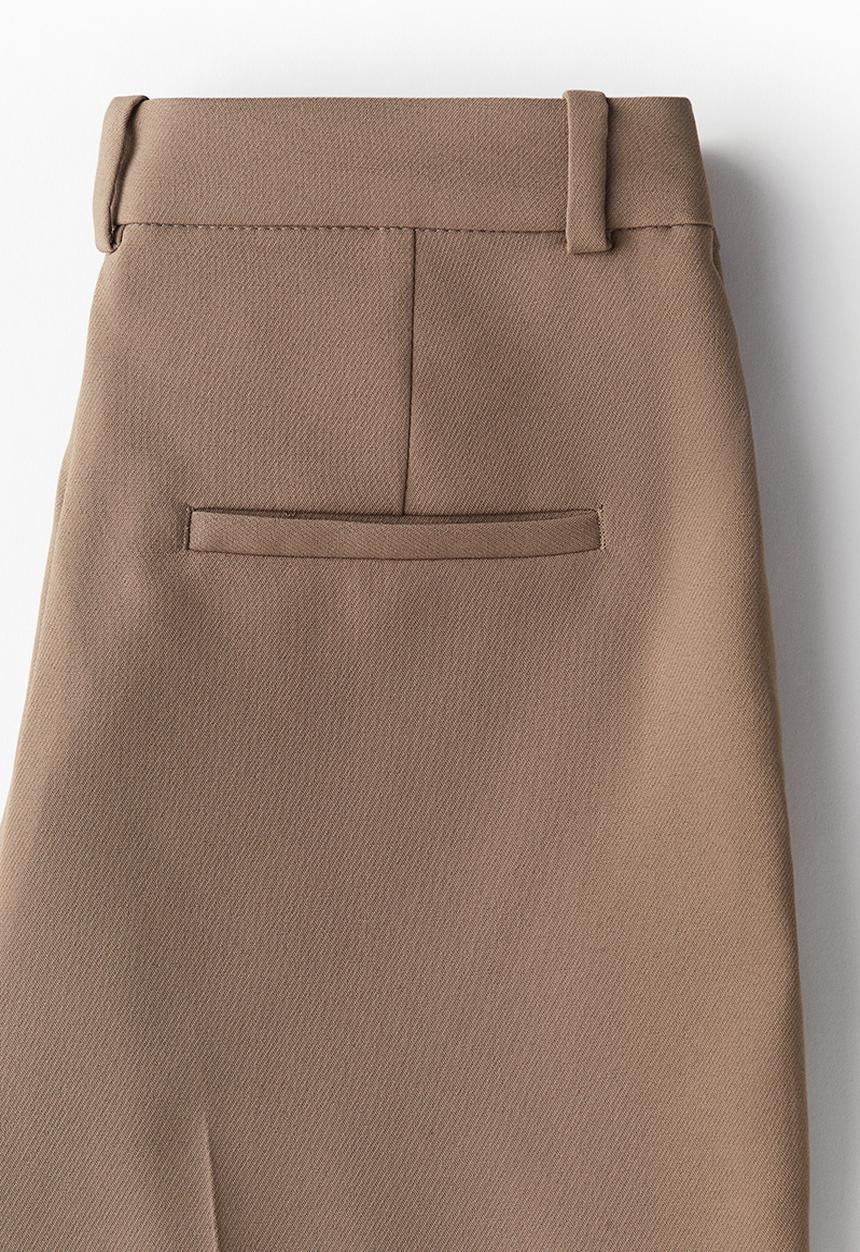H&M - Tapered tailored trousers - dark beige