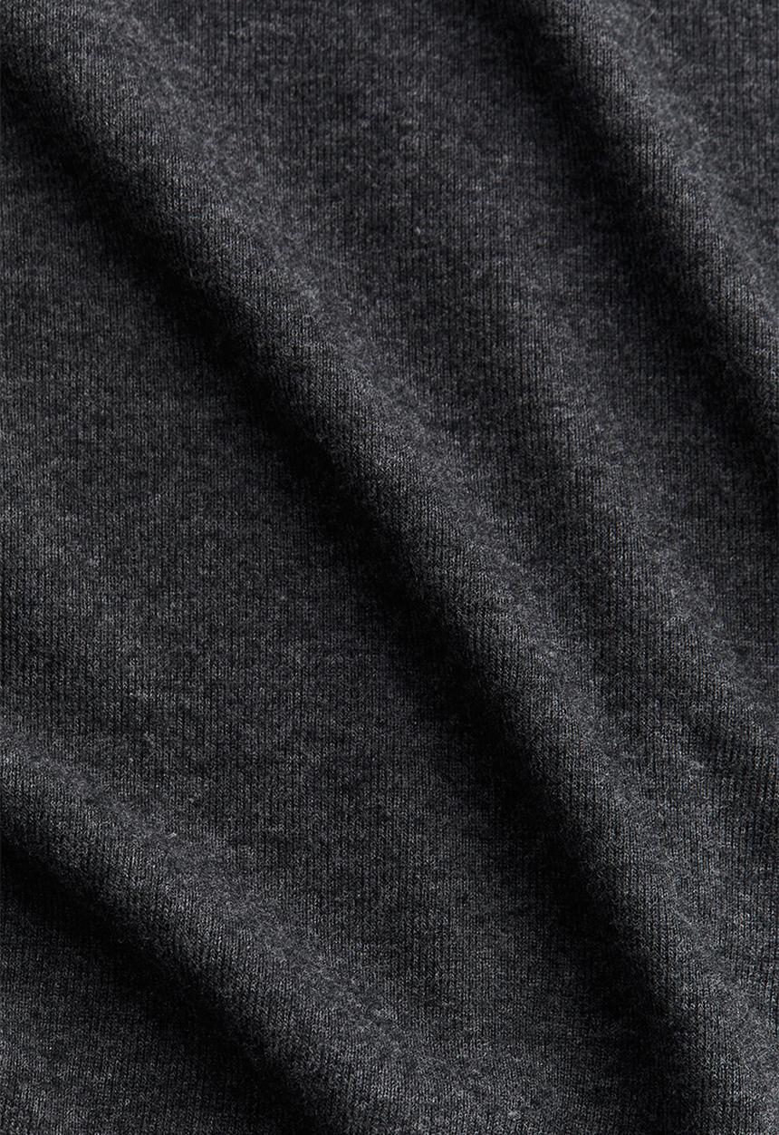 H&M - Ribbed bodycon dress - dark grey marl