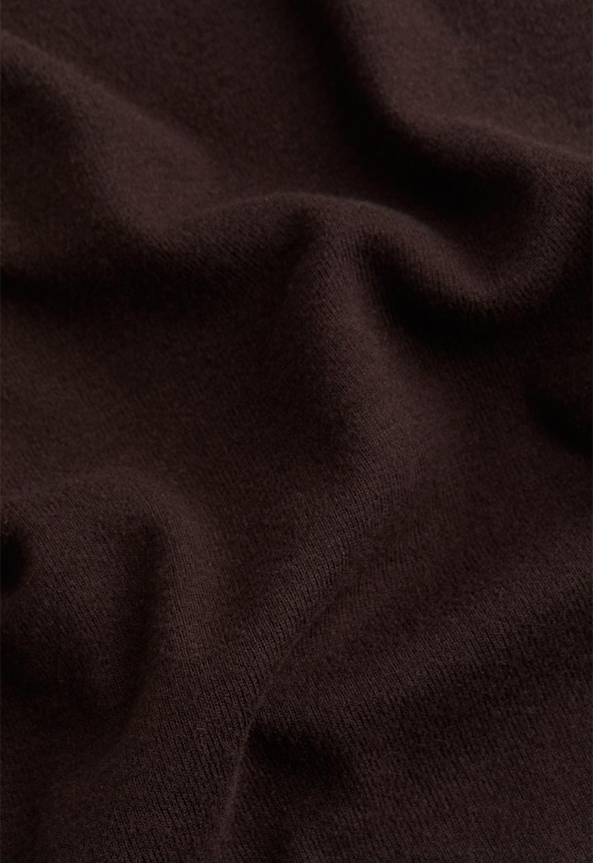 H&M - Ribbed bodycon dress - dark brown 