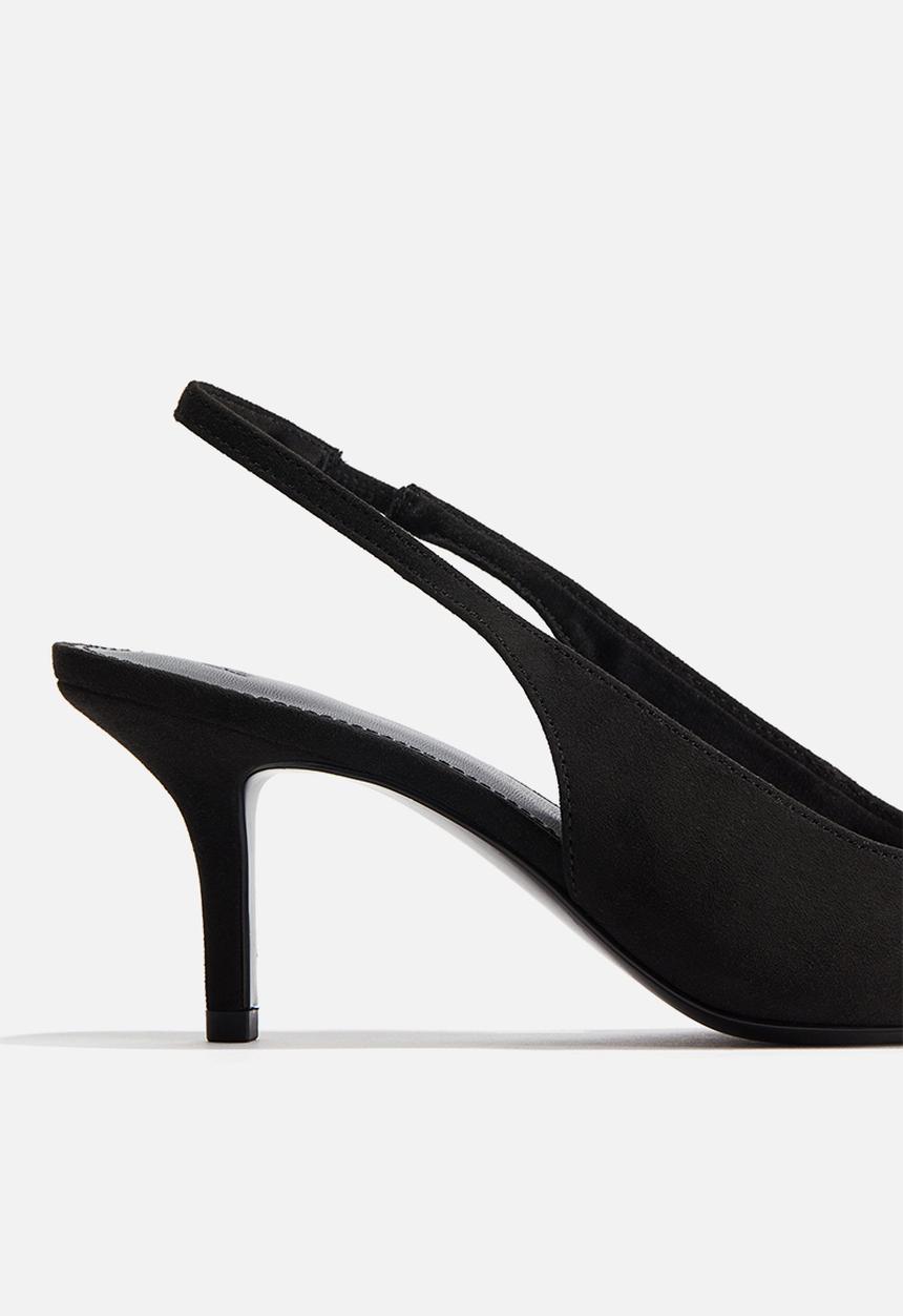 H&M - Pointed slingback court shoes - black