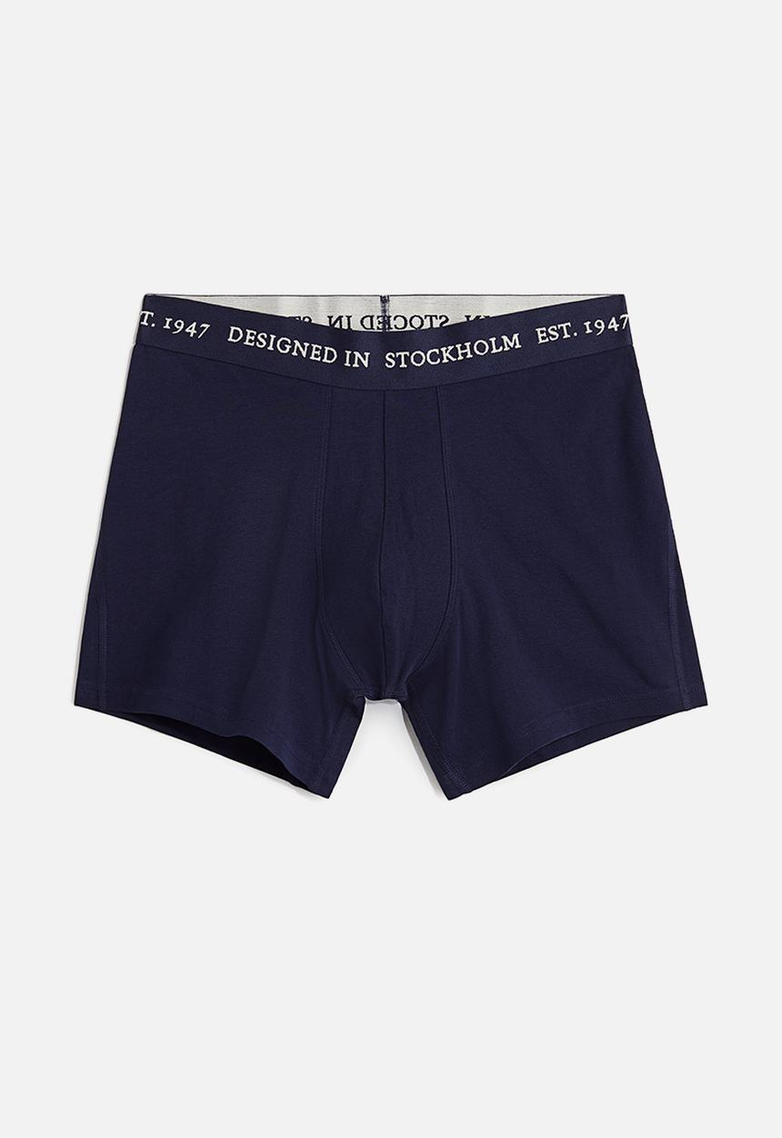 H&M - 3-pack mid trunks lycra® xtra life™ - navy blue