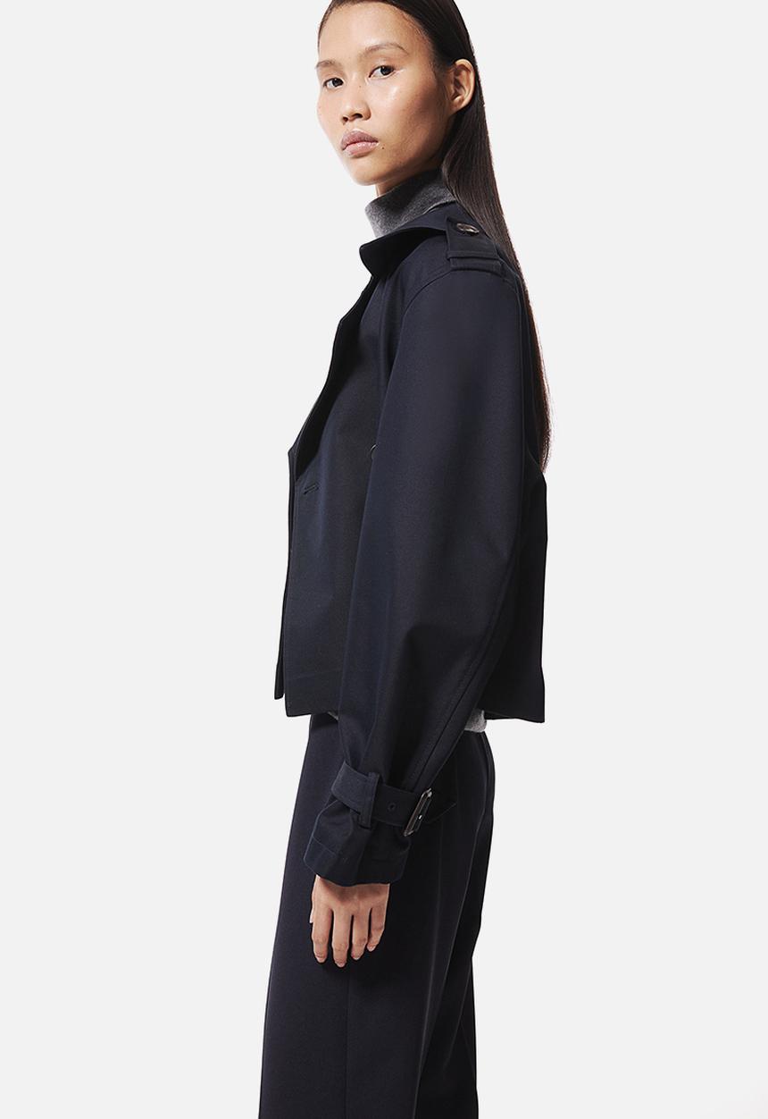 H&M - Tapered jersey trousers - navy blue