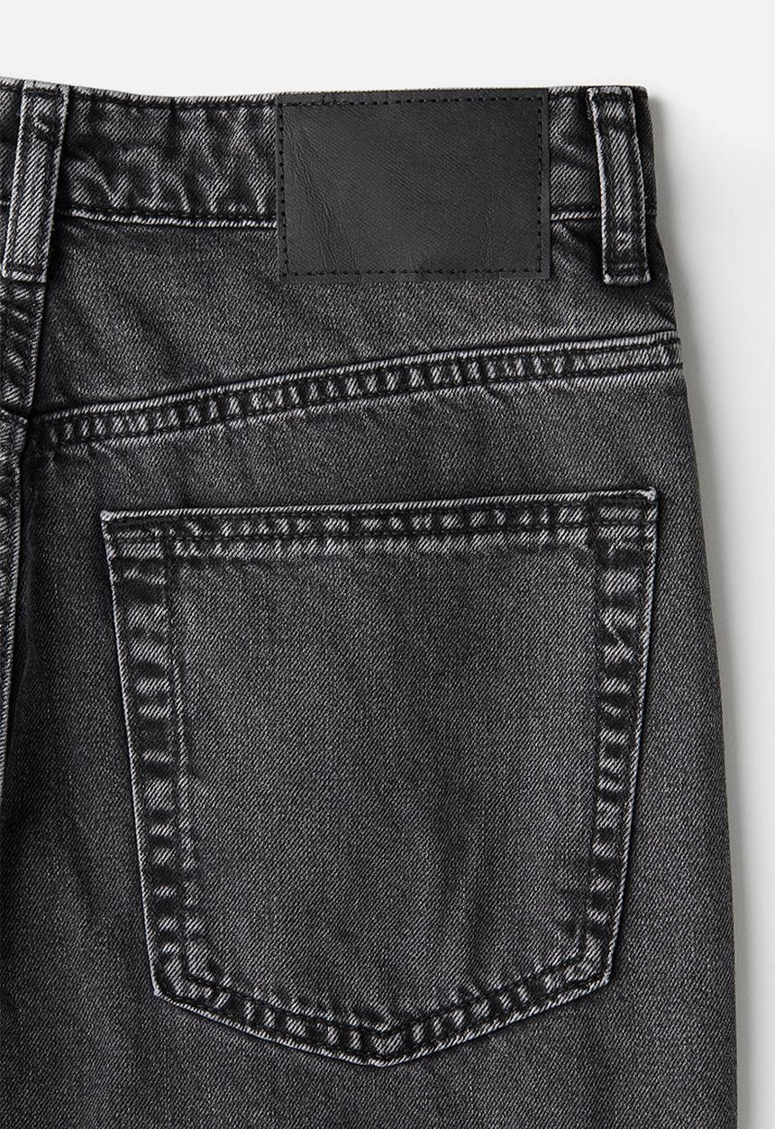 H&M - Wide high jeans - black