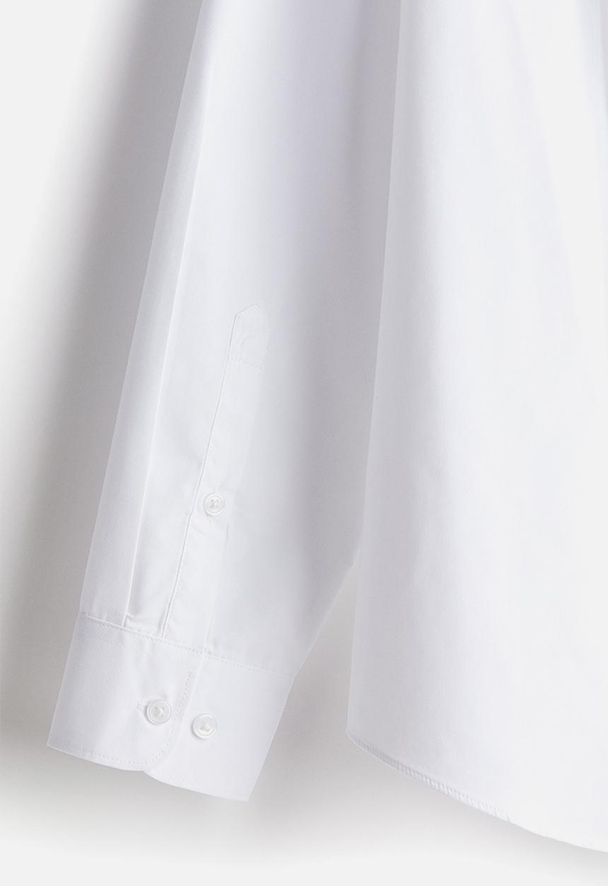 H&M - Regular fit easy-iron shirt - white