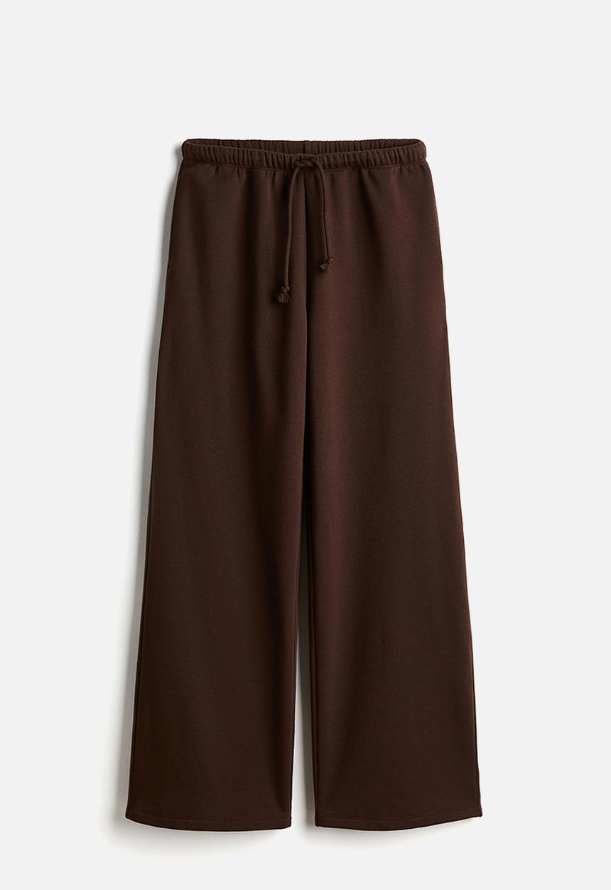 H&M - Wide joggers - dark brown