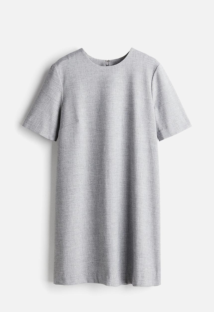 H&M - A-line dress - light grey marl