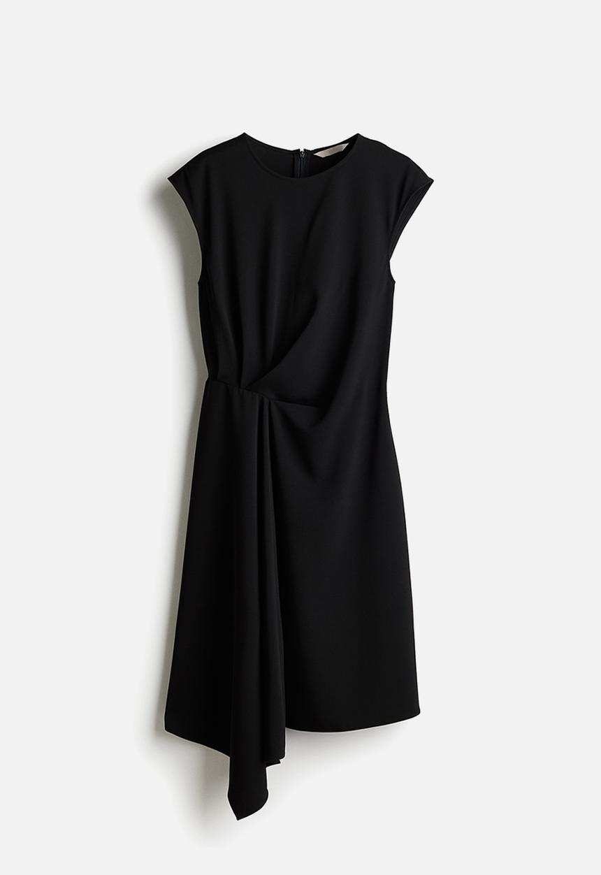 H&M - Draped dress - black