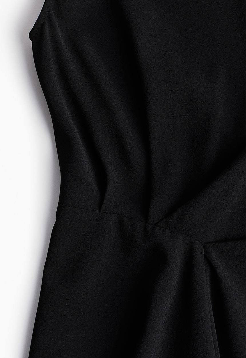 H&M - Draped dress - black