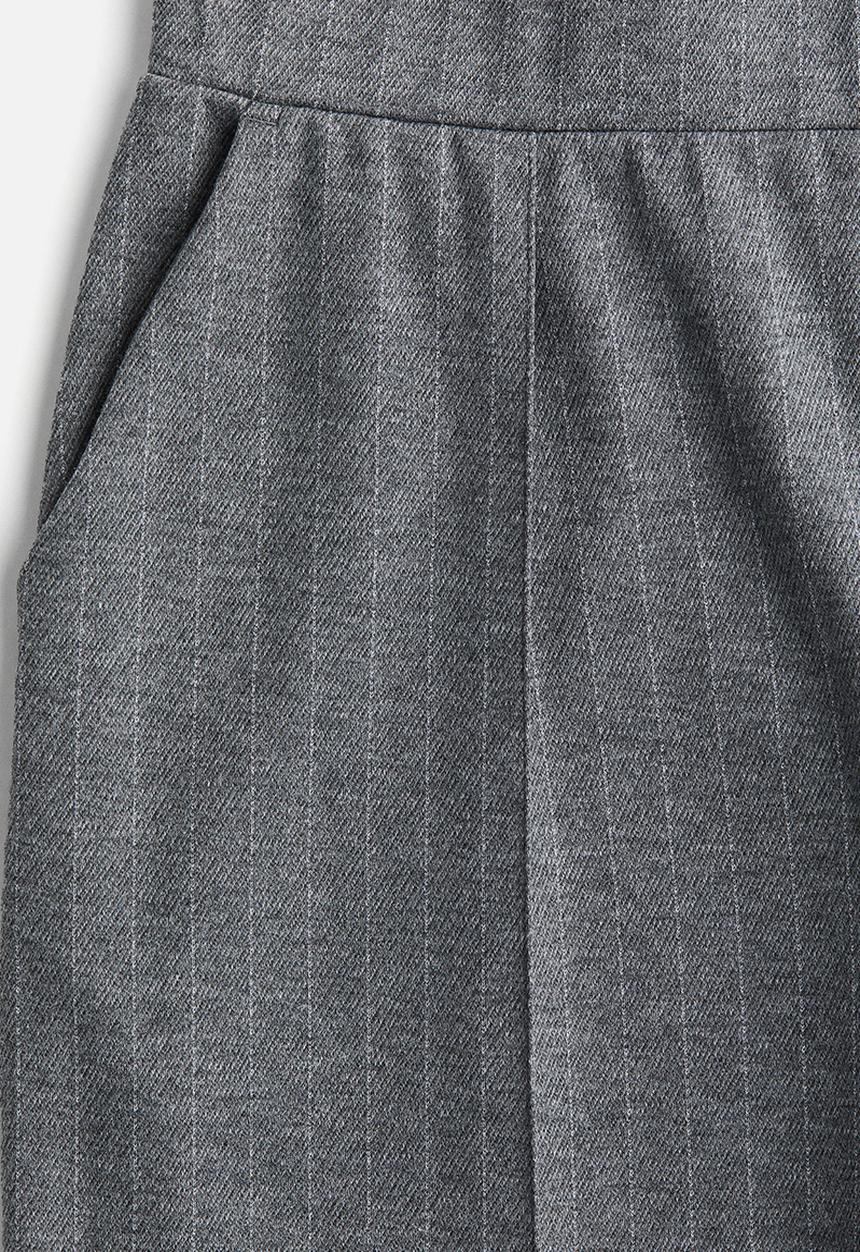 H&M - High-waisted tailored trousers - grey