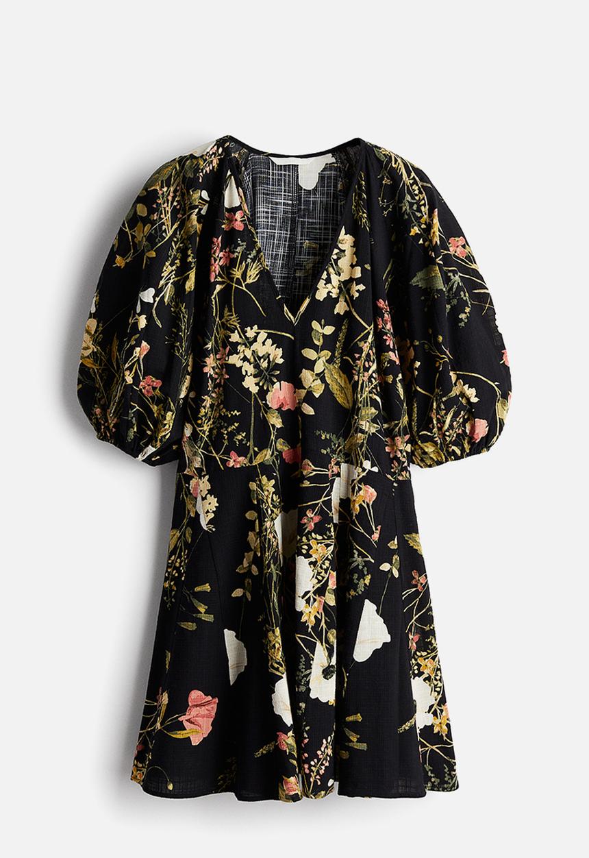 H&M - Flared-skirt dress - black