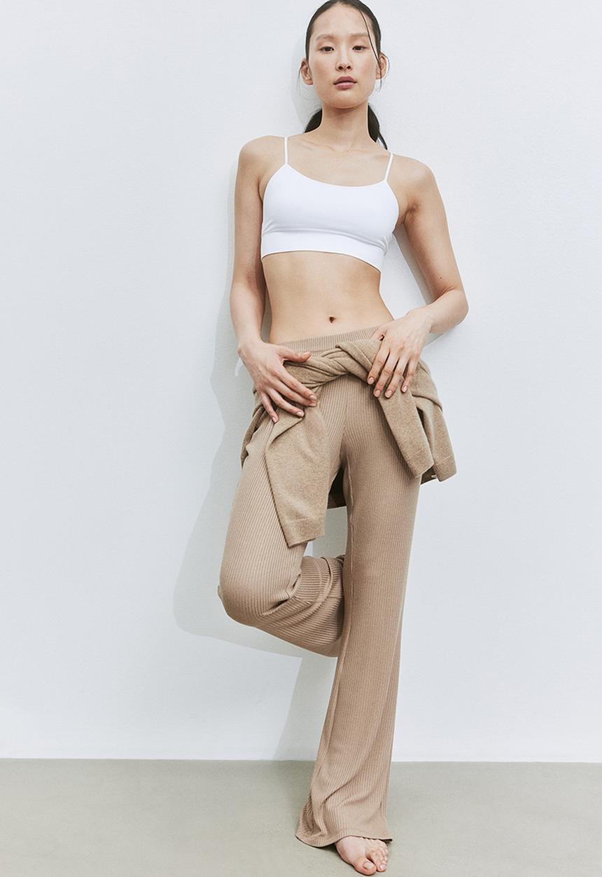 H&M - Flared trousers - beige