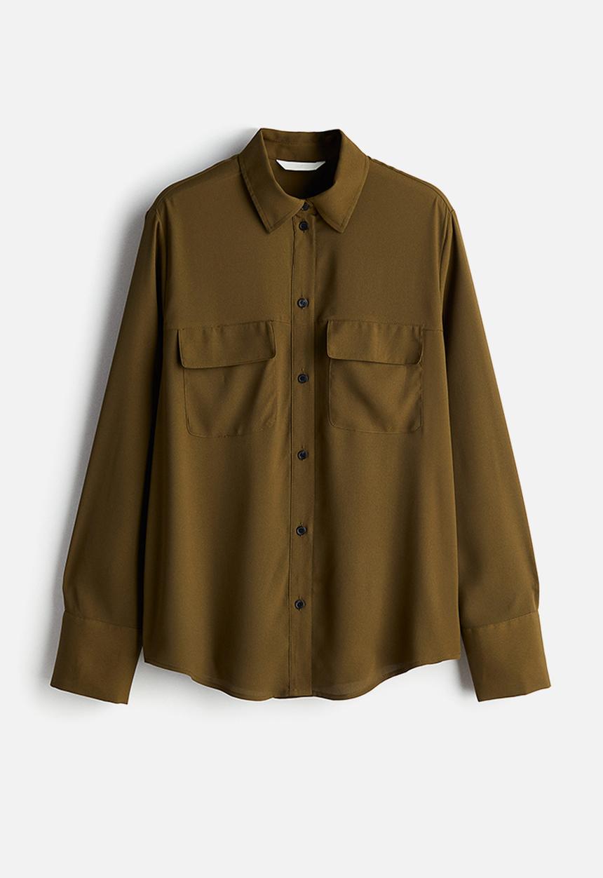 H&M - Crêpe shirt - green
