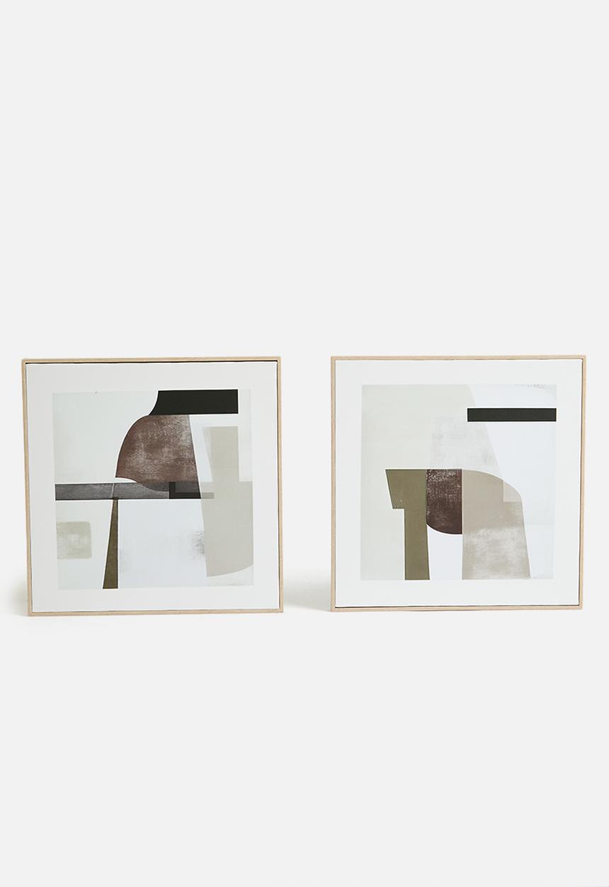 Sixth Floor - Lupa Wall Art Set of 2 - multi