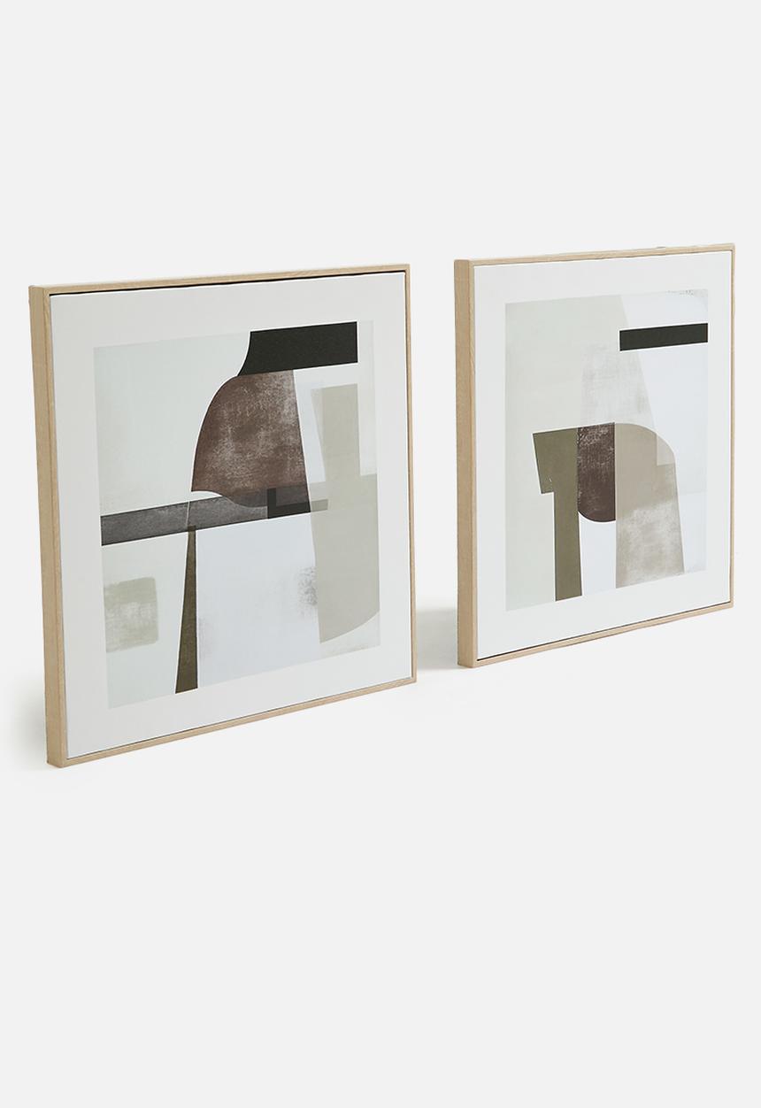 Sixth Floor - Lupa Wall Art Set of 2 - multi
