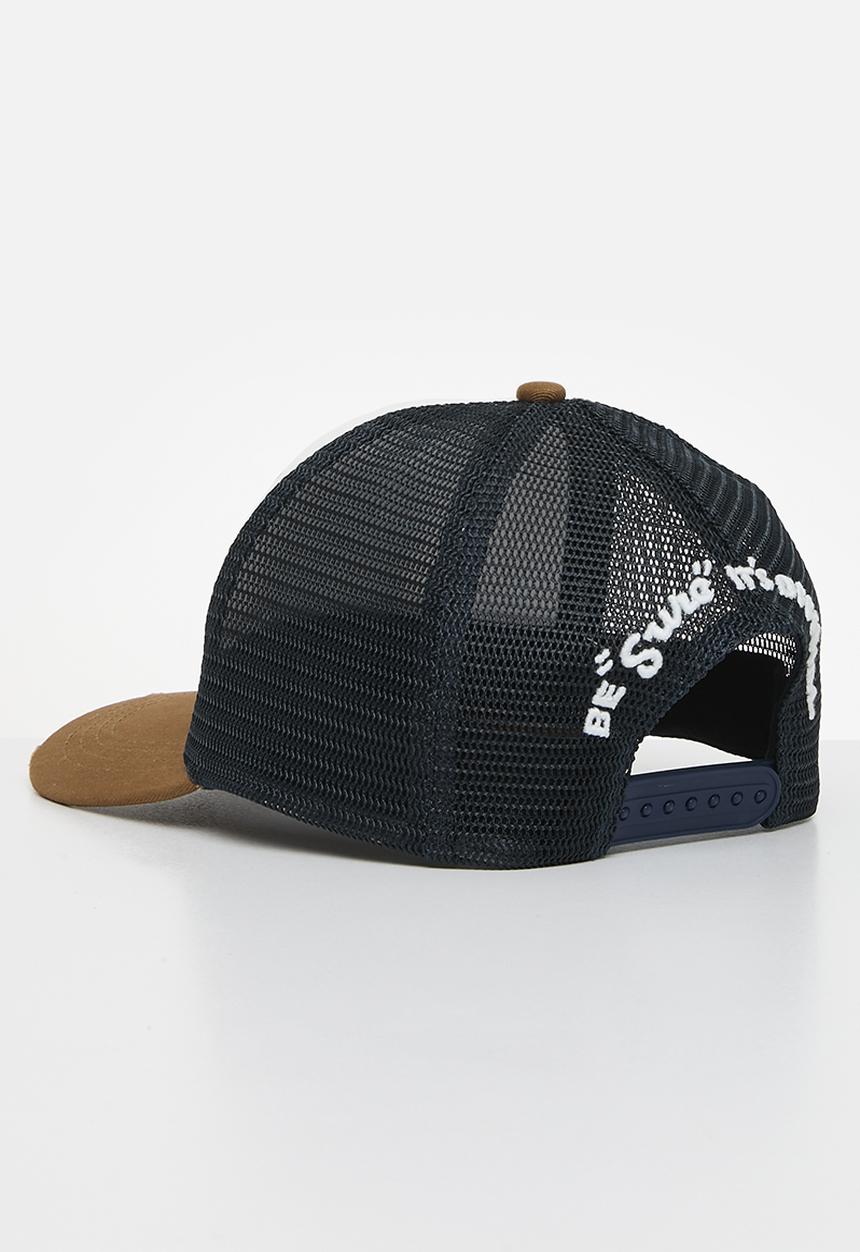 Superdry. - Mesh Trucker Cap - Denim Co Tobacco Brown