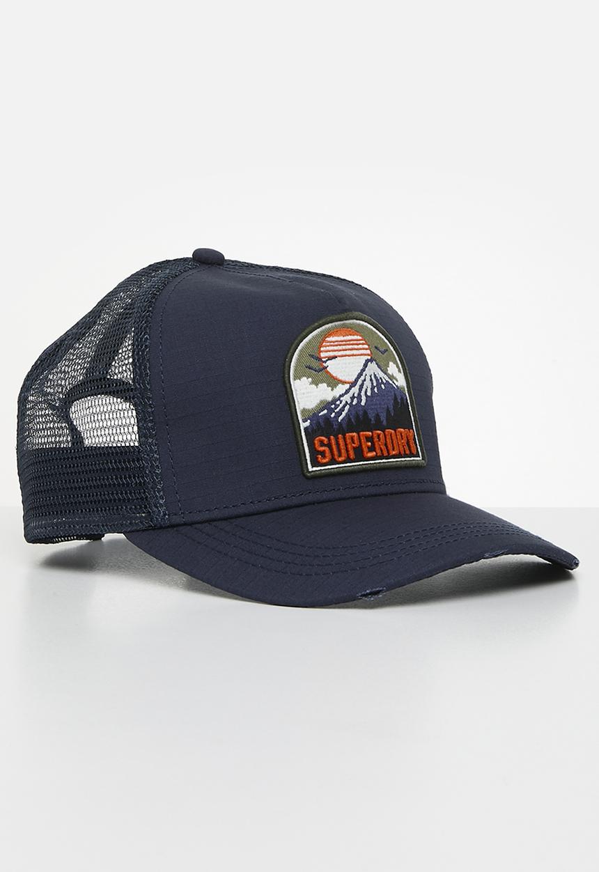 Superdry. - Dirt Road Trucker Cap - Lauren Navy