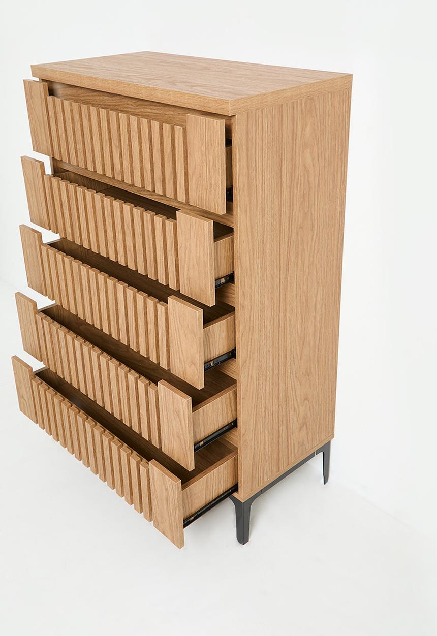 Sixth Floor - Giselle 5 drawer - natural