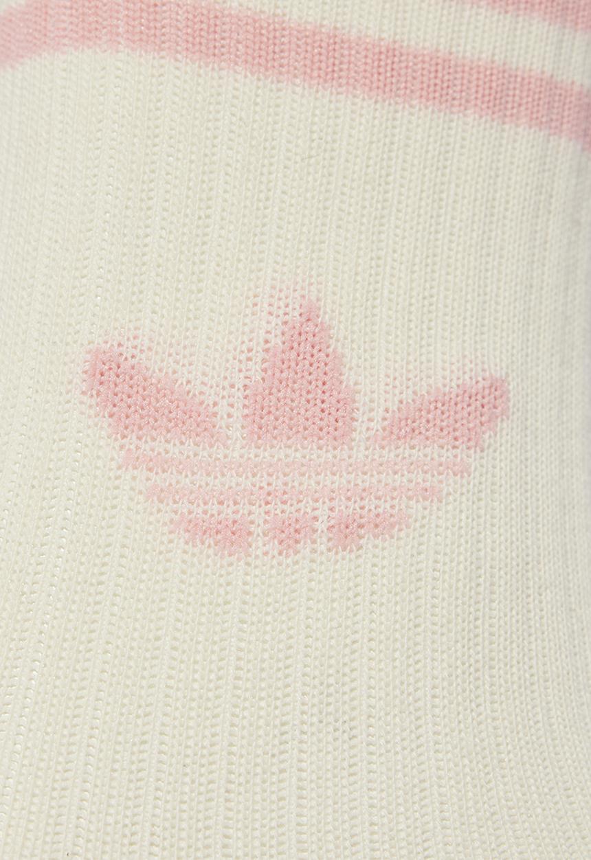 adidas Originals - Crew Sock 3 Pack - Cream & Pink