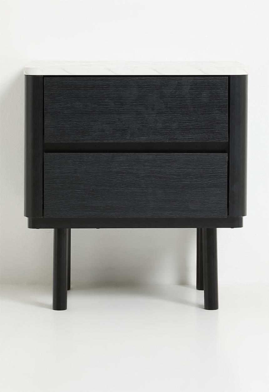 Sixth Floor - Liberty Bedside Table - Black