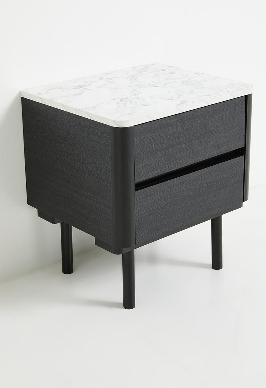 Sixth Floor - Liberty Bedside Table - Black