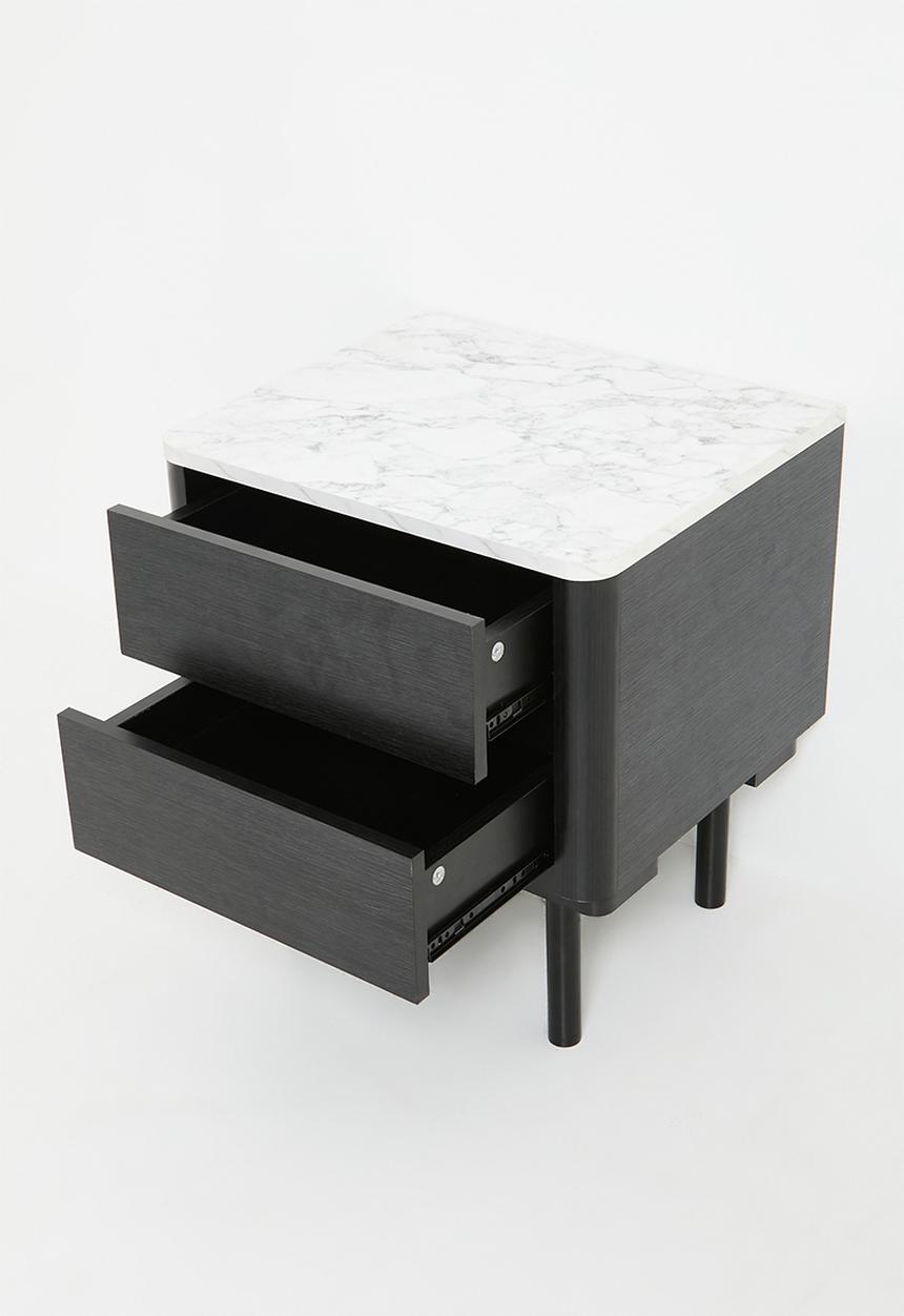 Sixth Floor - Liberty Bedside Table - Black