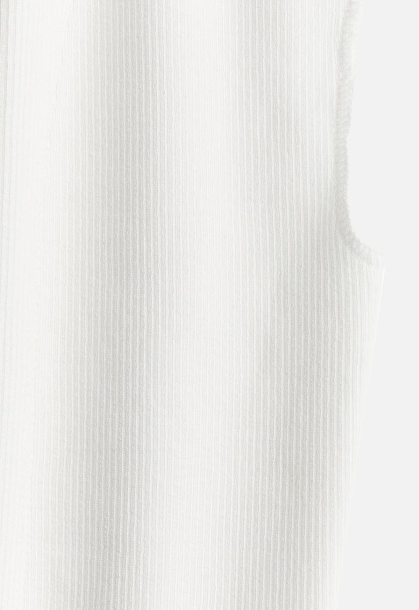 H&M - Ribbed turtleneck top - white