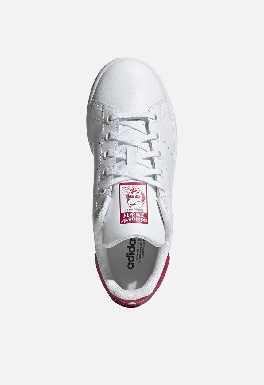 adidas Originals - Stan Smith J - Cloud White/Cloud White/Bold Pink