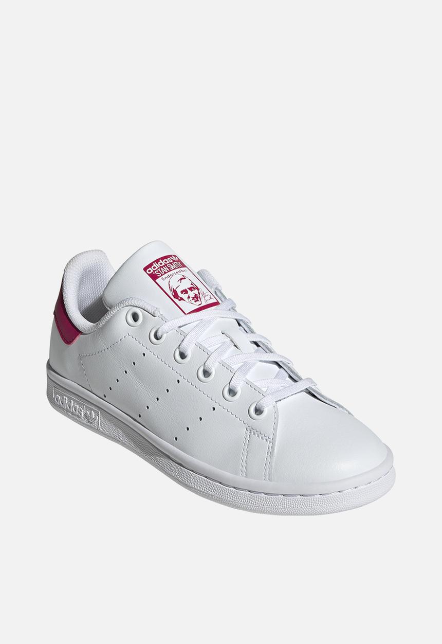 adidas Originals - Stan Smith J - Cloud White/Cloud White/Bold Pink