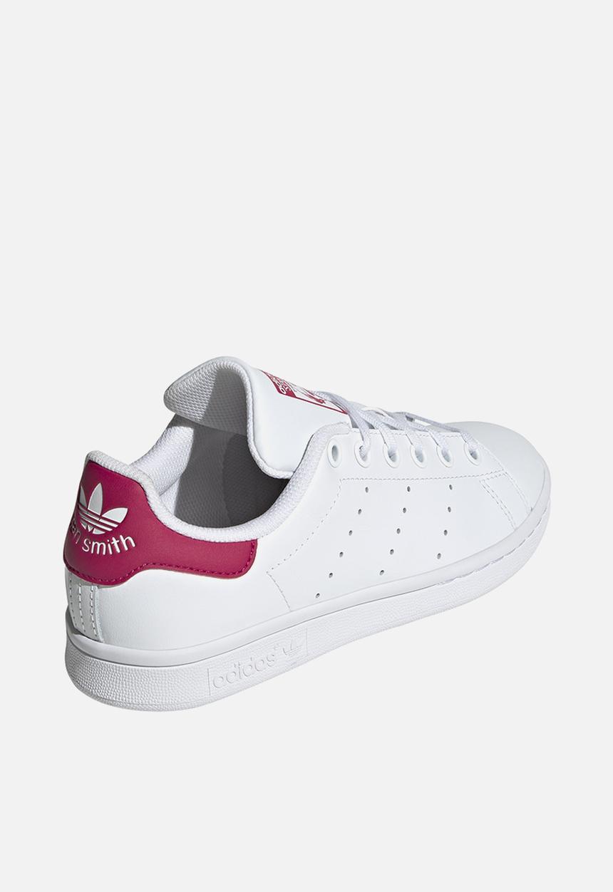 adidas Originals - Stan Smith J - Cloud White/Cloud White/Bold Pink
