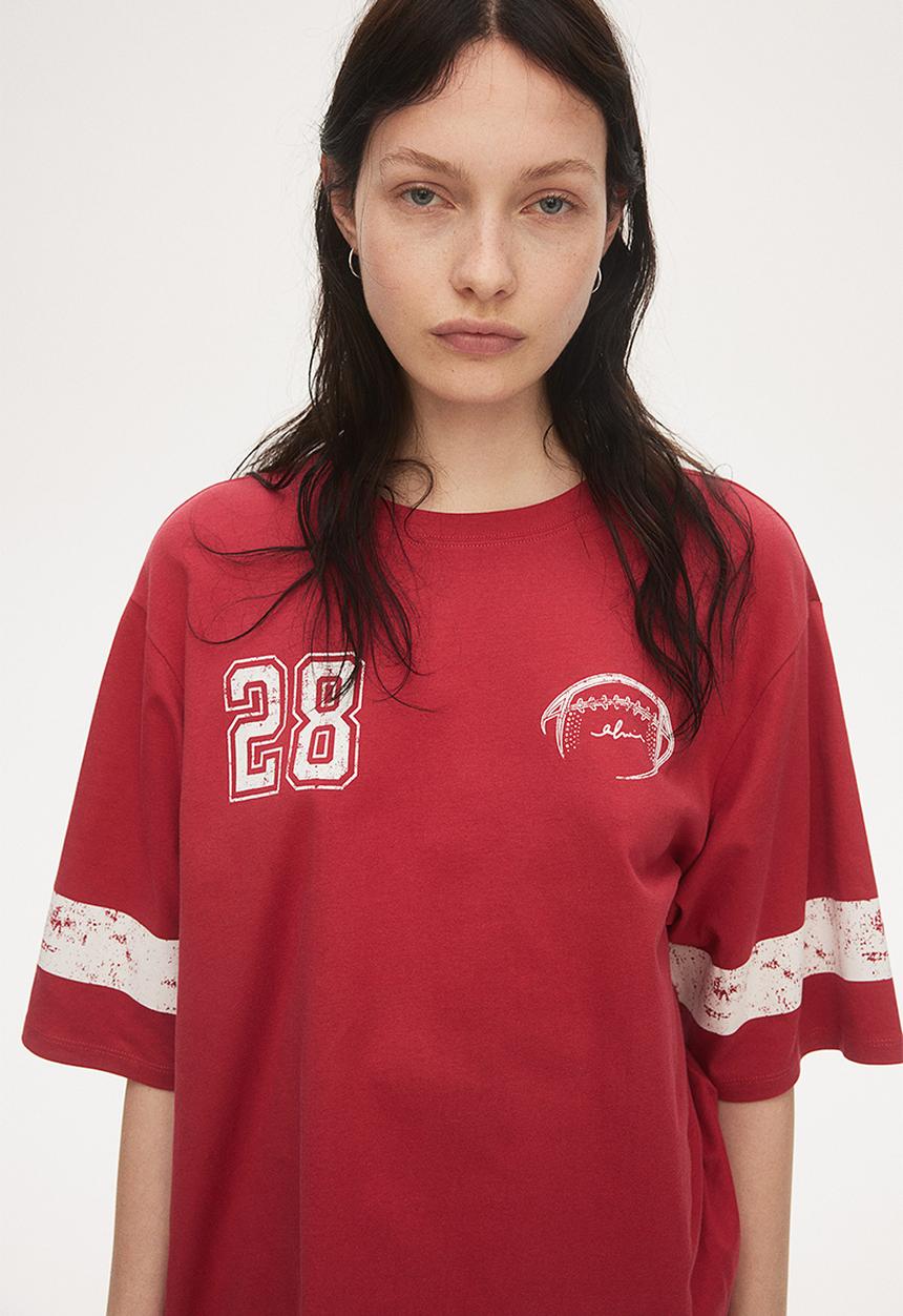 H&M - Oversized T-shirt - red