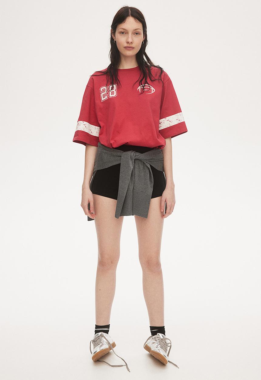 H&M - Oversized T-shirt - red