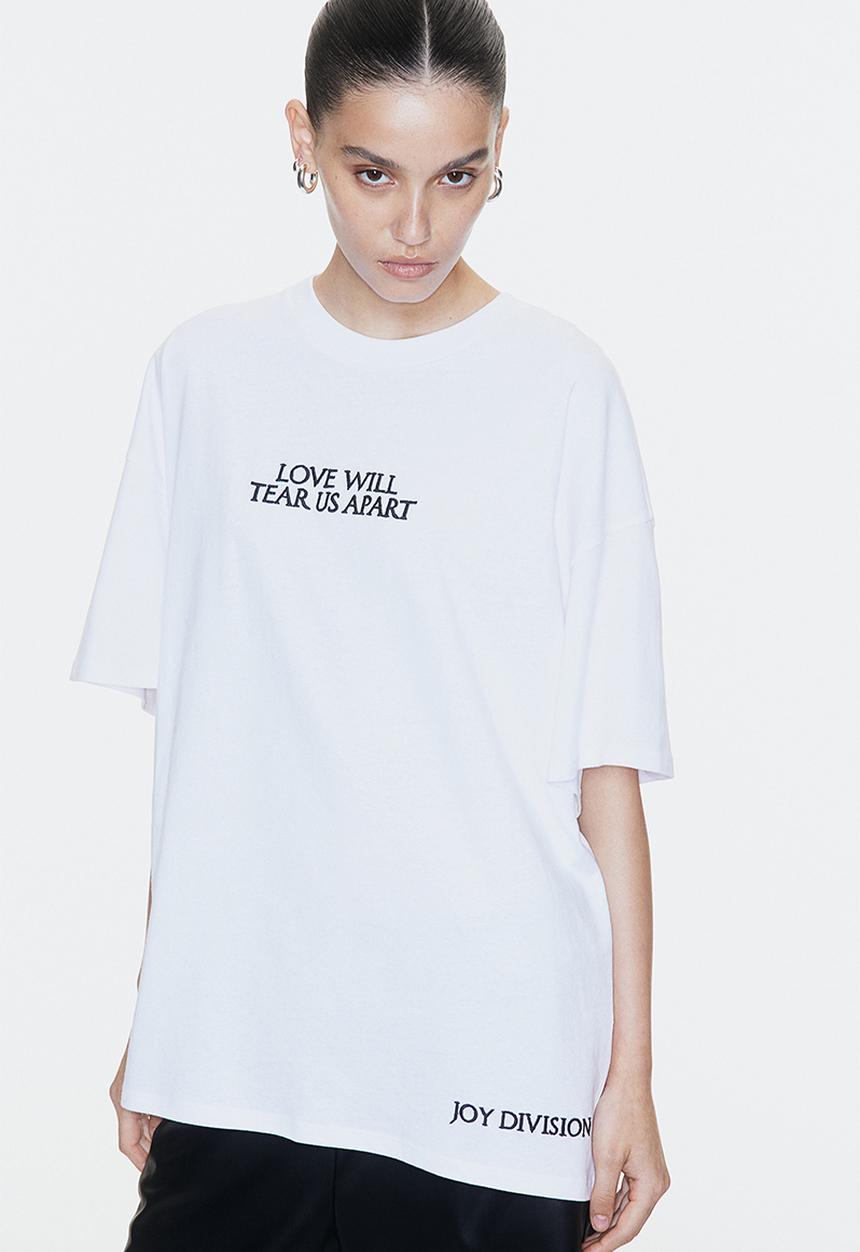 H&M - Oversized printed T-shirt - white