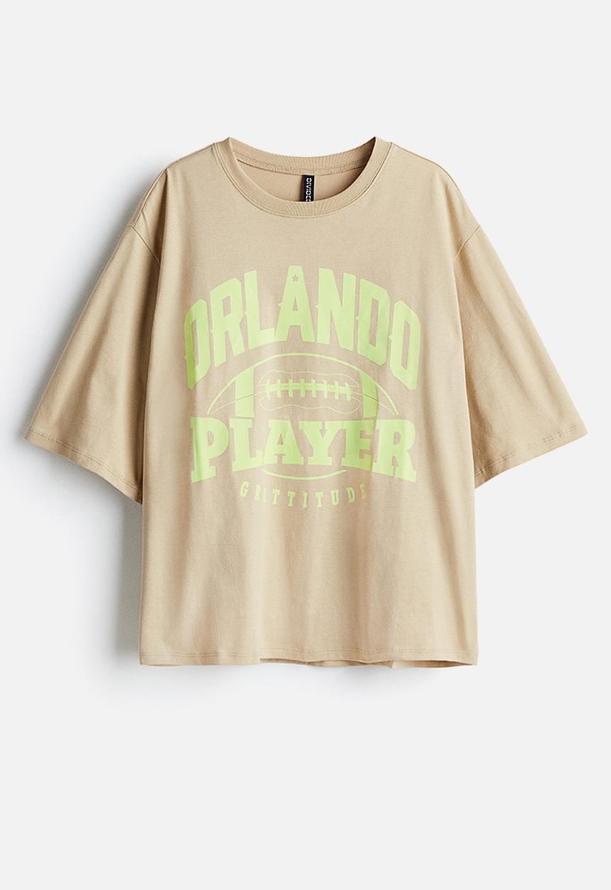 H&M - Oversized T-shirt - beige orlando