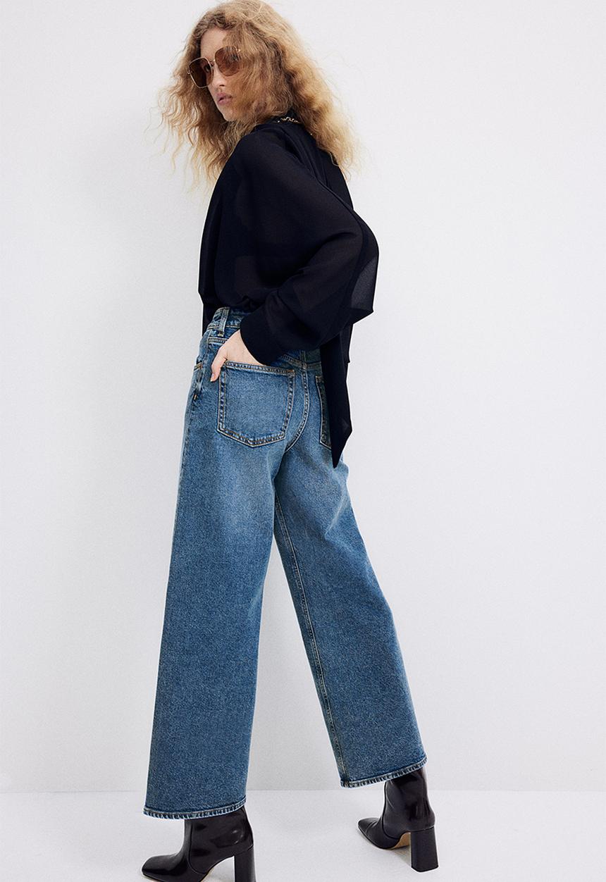 H&M - Wide jeans - blue