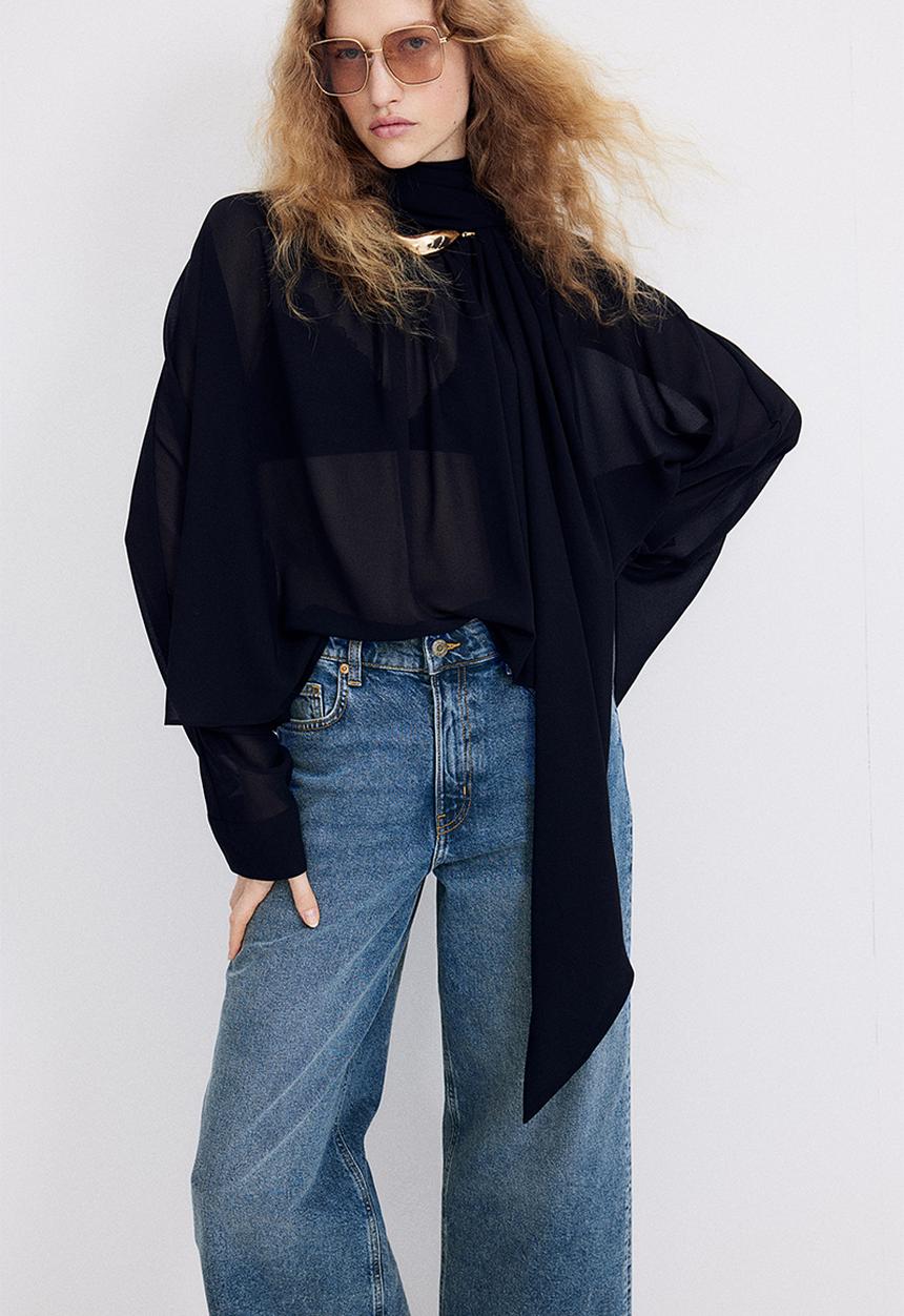 H&M - Wide jeans - blue